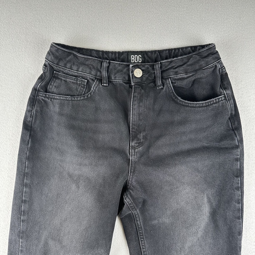BDG Mom Jeans Womens W29‎ L32 Faded Black High Rise Recycled Cotton Denim